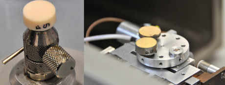 2. Montaggio dei campioni sui sostegni per la metallizzazione e all’interno dell’apparato di analisi al SEM.