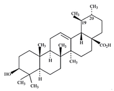 1. Struttura chimica dell’acido urosolico.